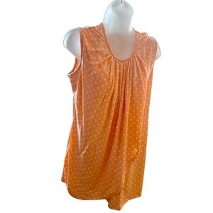 Peach Polka Dot Nursing Tank Top